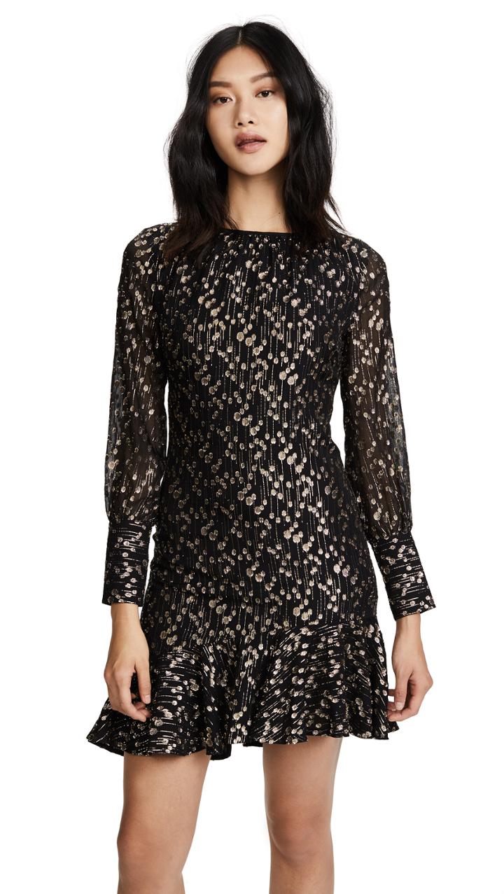 Derek Lam 10 Crosby Asymmetrical Ruffle Hem Dress