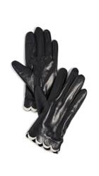 Kate Spade New York Scallop Leather Gloves