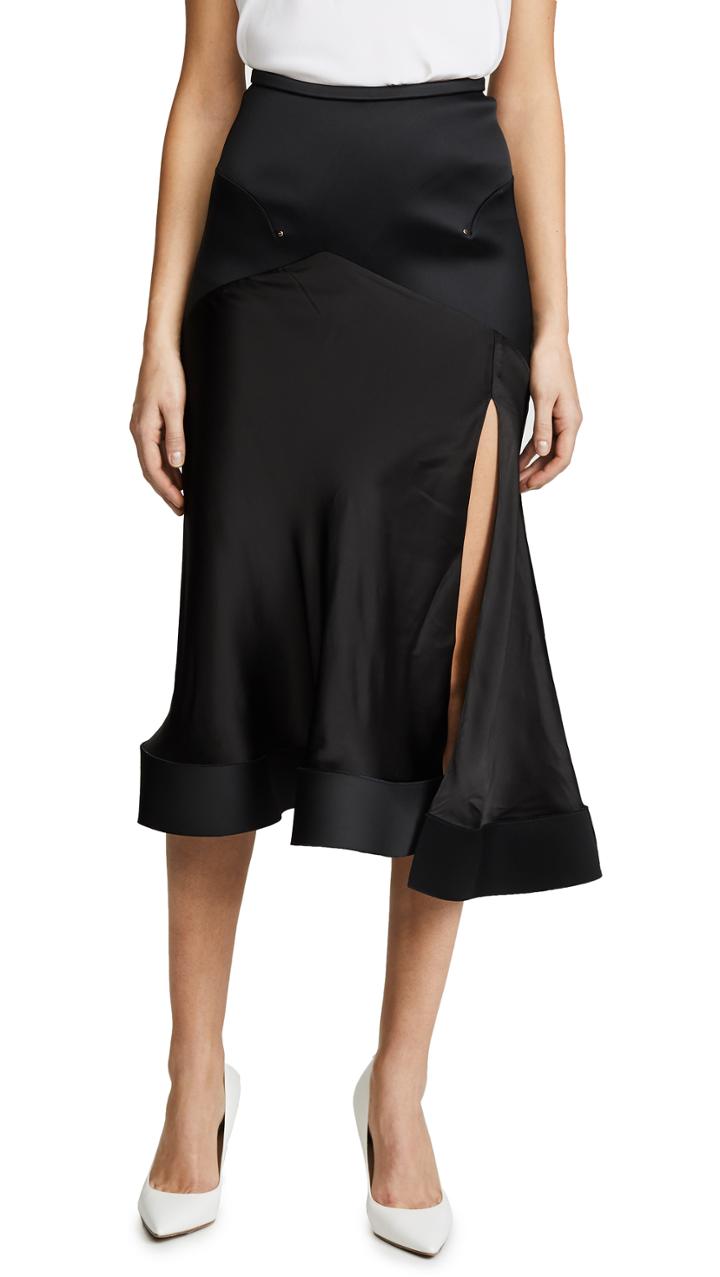 Esteban Cortazar Contrast Circle Skirt