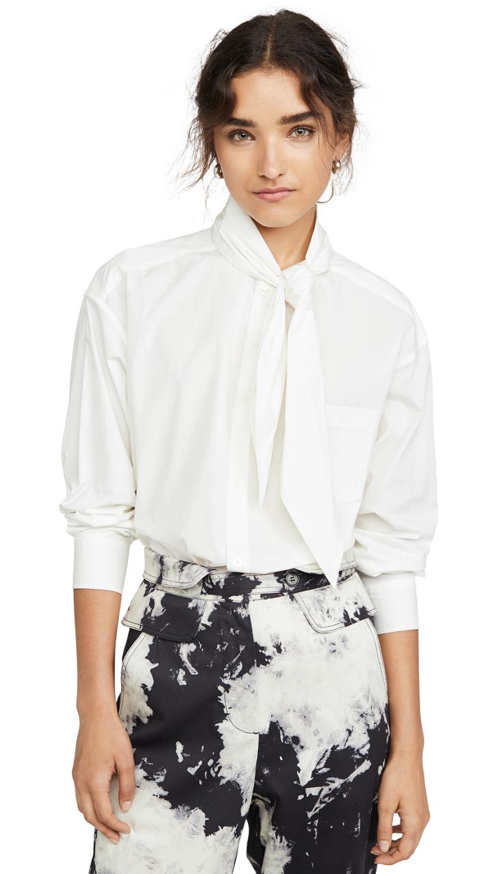 Sea Louise Neck Tie Blouse