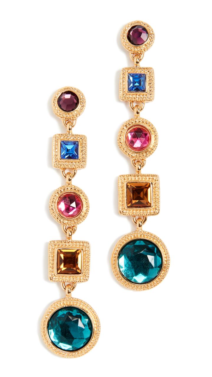 Ben Amun Multi Stone Earrings