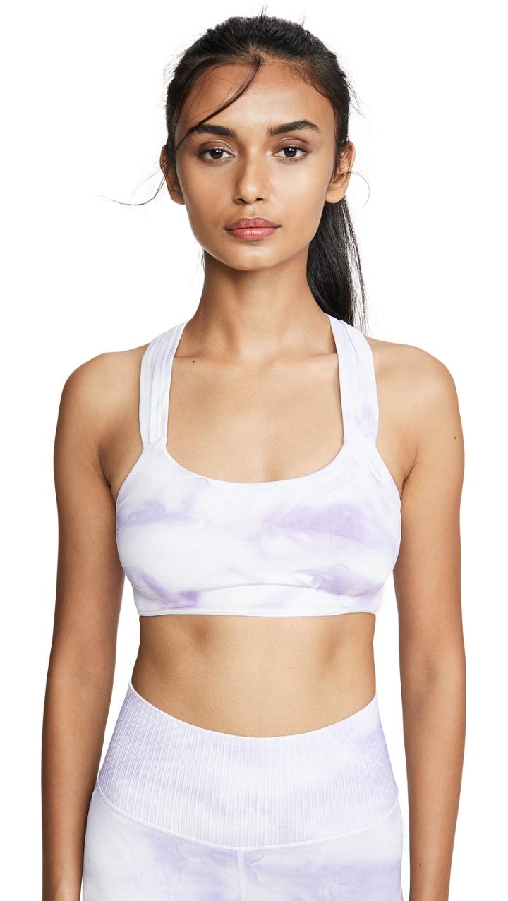 Free People Fp Movement On The Radar Tie Dye Sports Bra