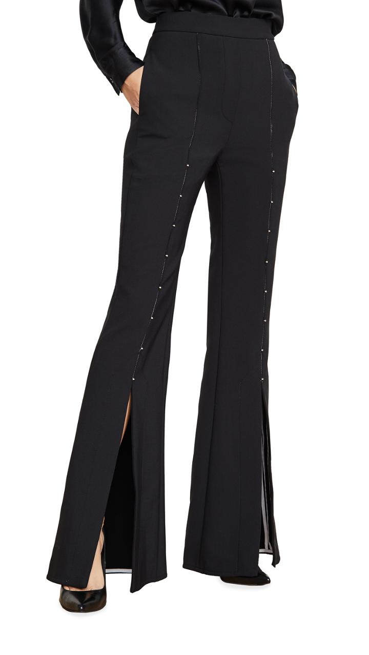 Ellery Jimmy Split Front Embellished Pants