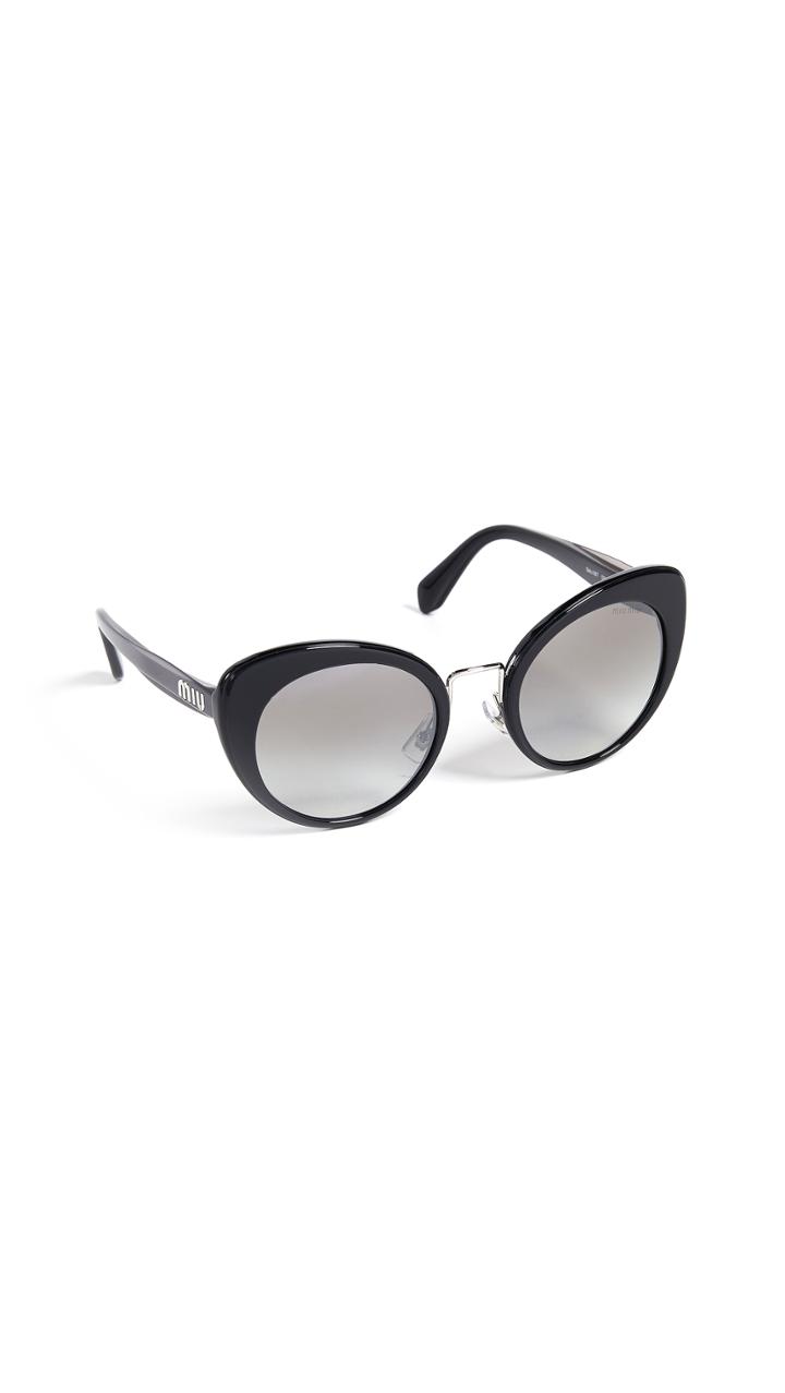 Miu Miu Round Cat Eye Sunglasses