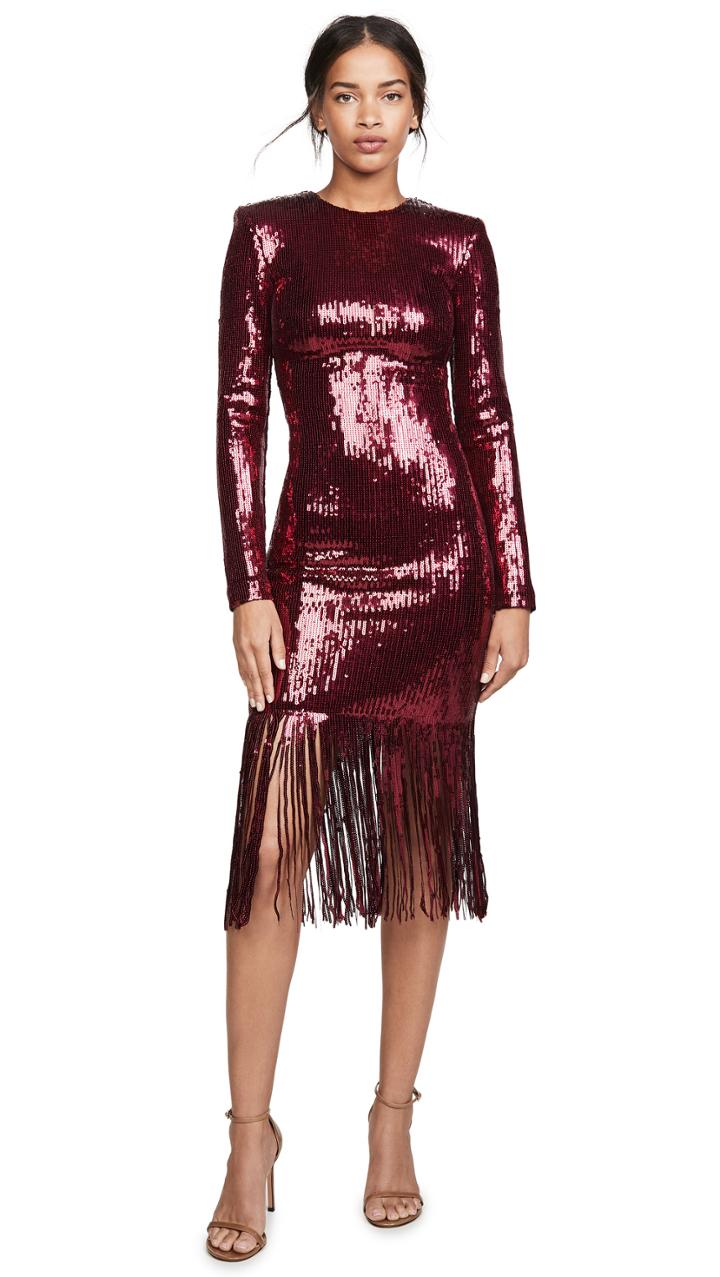 Rebecca Vallance Matisse Sequined Midi Dress