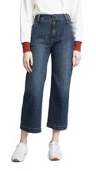 Frame Wide Leg Cropped Jeans