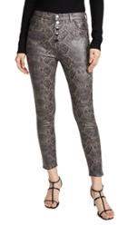 J Brand Lillie Coated High Rise Crop Skinny Jeans