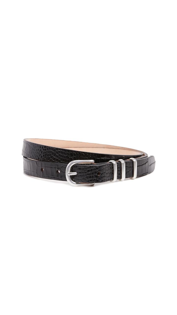 Rag Bone Jet Crocco Belt