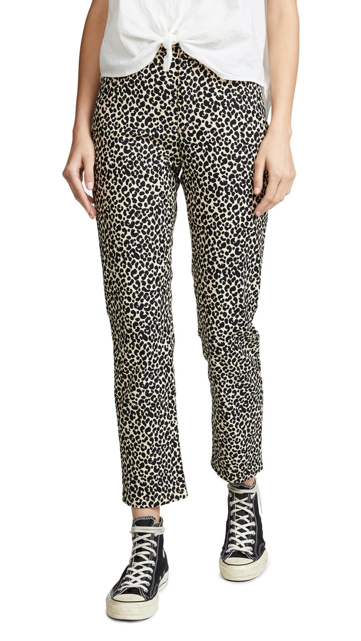 A P C Basse Leopard Jeans