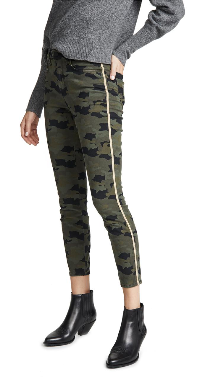 L Agence Margot High Rise Skinny With Metallic Trim