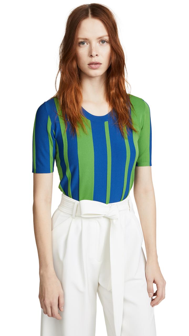 Diane Von Furstenberg Scoop Neck Tee