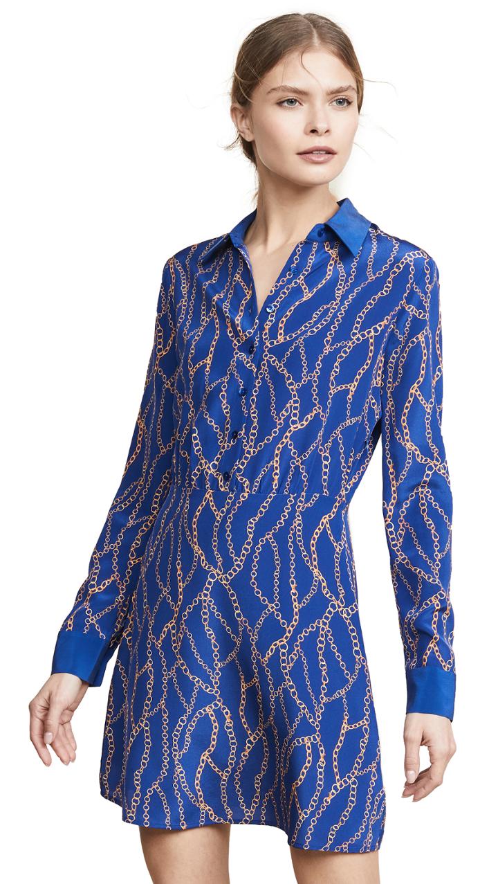 L Agence Estelle Mini Shirt Dress