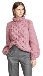 I Love Mr Mittens Honeycomb High Neck Sweater