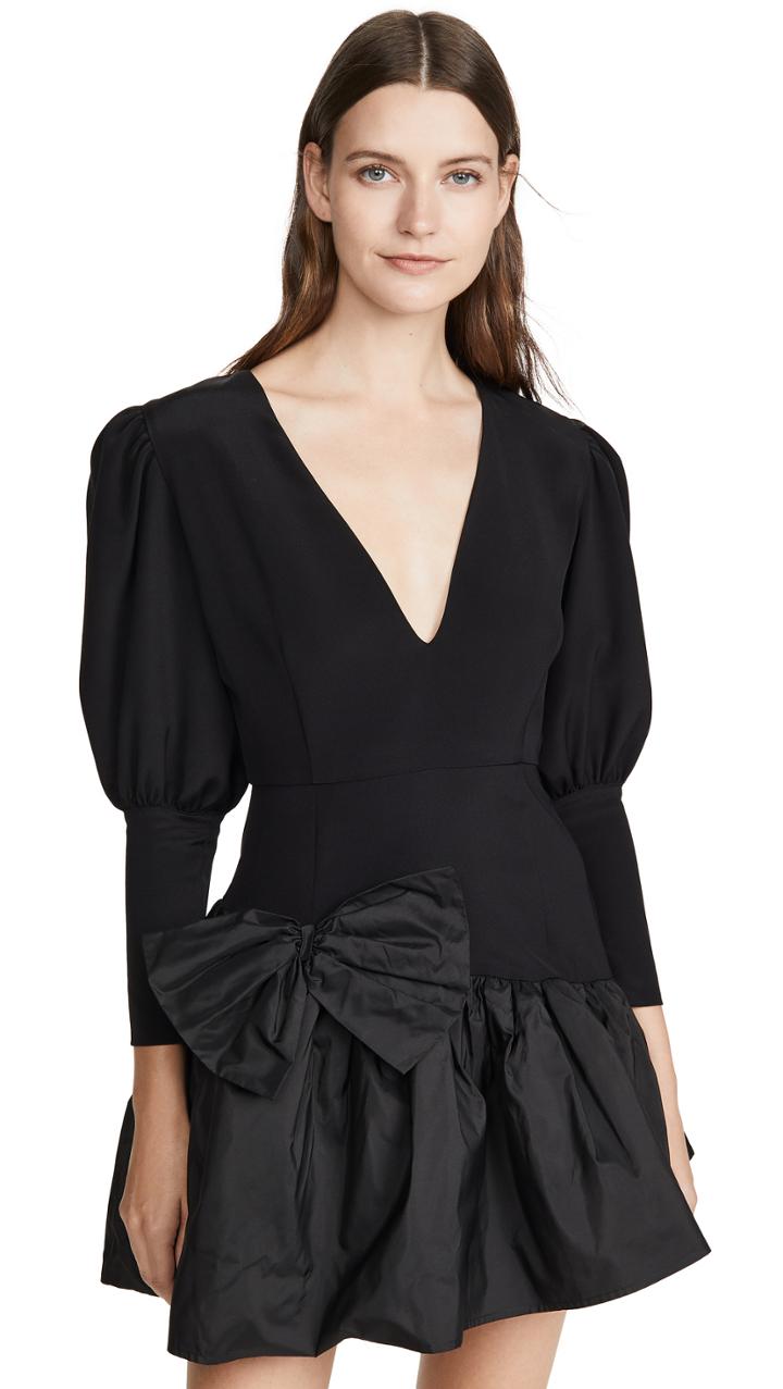 Viva Aviva Nicole V Neck Puff Sleeve Dress