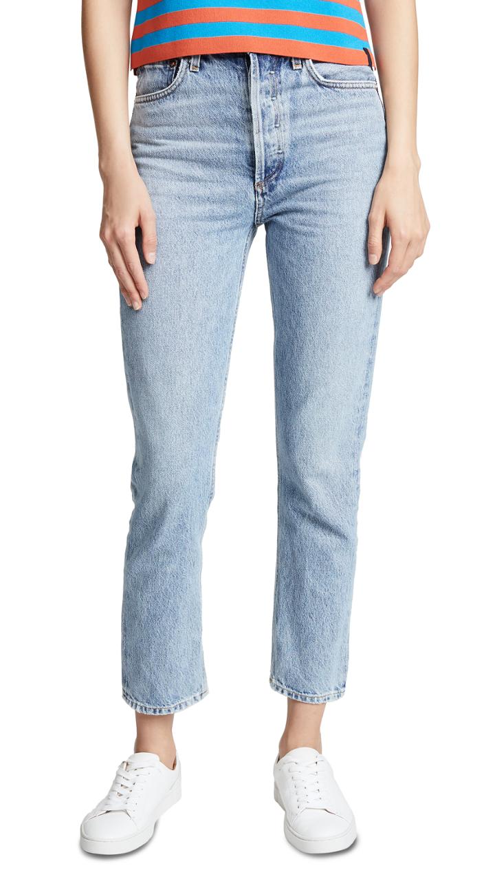 Agolde Riley High Rise Cropped Jeans
