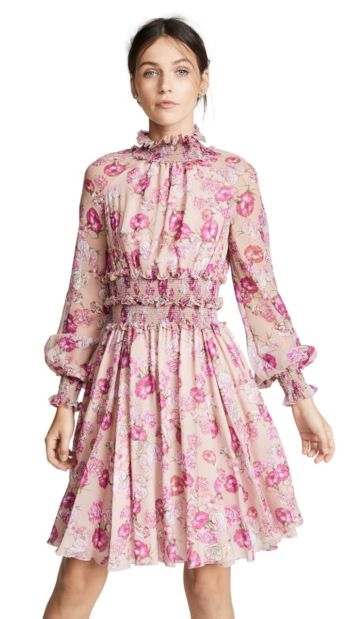 Giambattista Valli Ruffle Trim Dress