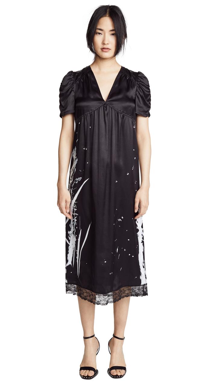 Mcq Alexander Mcqueen Puff Sleeve Dress