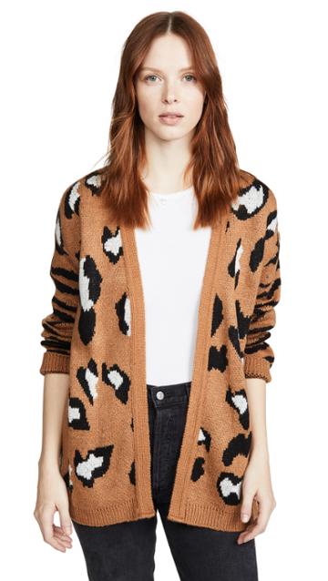 Dna Leopard Zebra Mix Cardigan