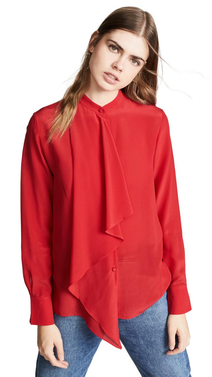 Edition10 Silk Tie Blouse