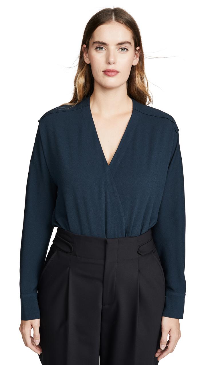Tibi Wrap Bodysuit