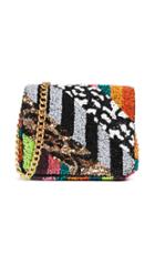 Alice Olivia Faye Embellished Square Flap Bag