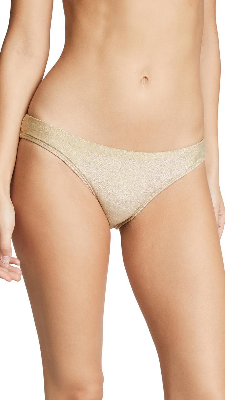 Ondademar All Gold Bikini Bottoms