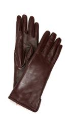 Salvatore Ferragamo Leather Fur Gloves