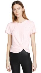 Enza Costa Side Knot Crew Tee