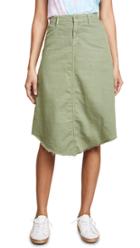 Mother The Misfit Midi Fray Skirt