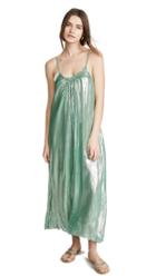 Forte Forte Metallic Chiffon Silk Dress With Straps