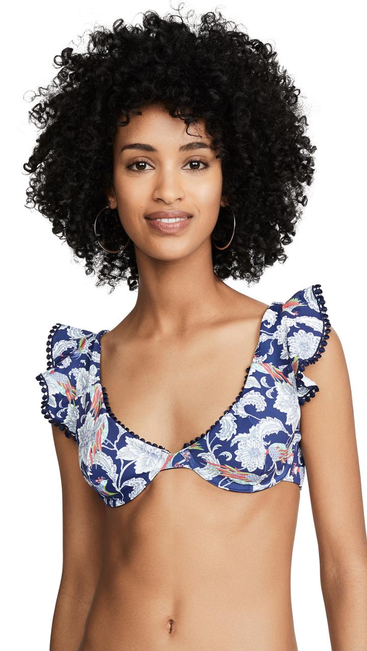 Ondademar Bird Of Paradise Bikini Top