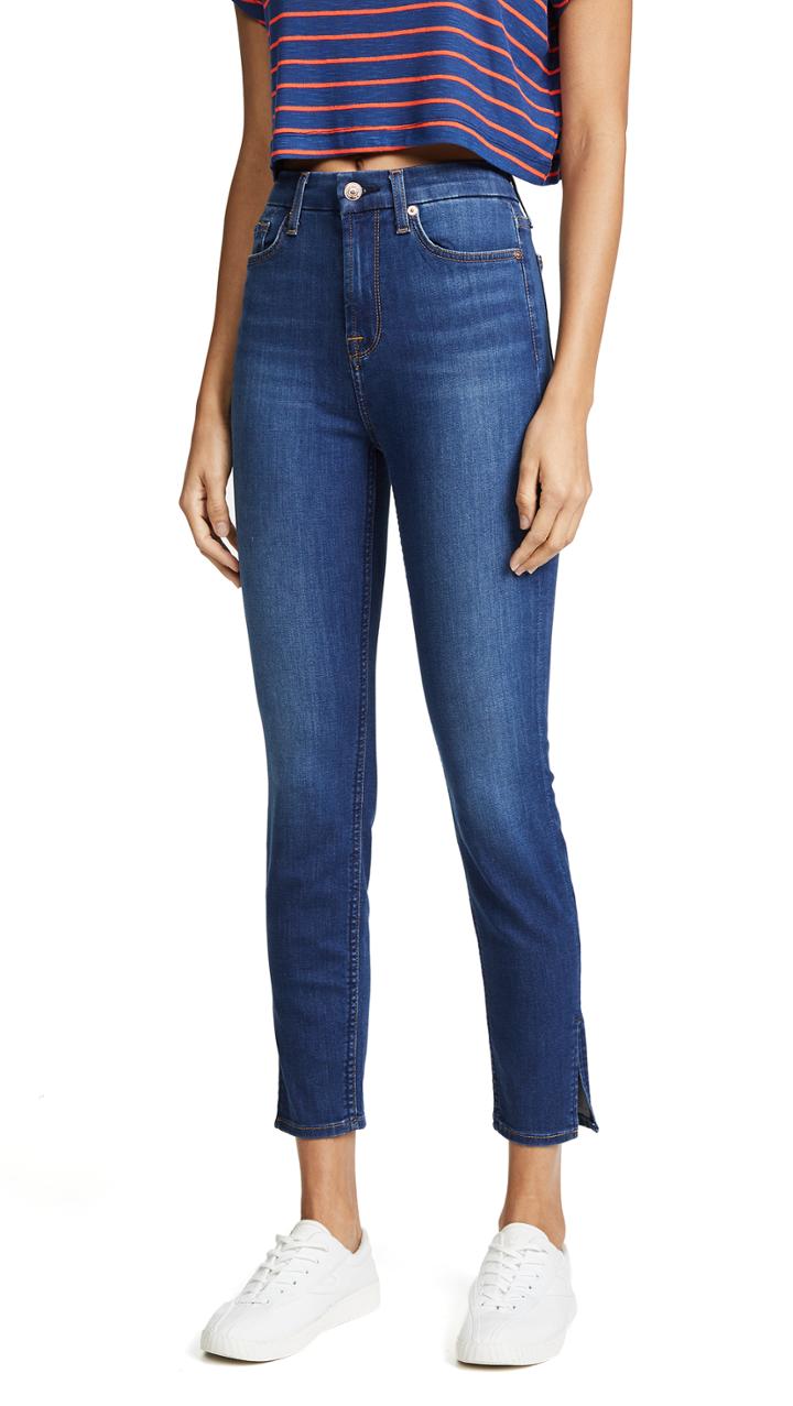 7 For All Mankind Aubrey Jeans With Side Splits