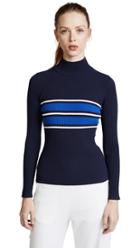 Tory Sport Tech Knit Ribbed Sweater