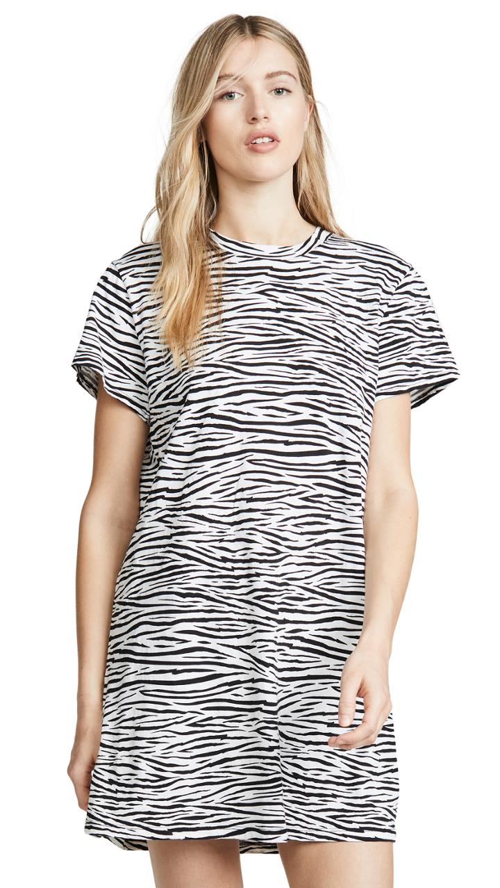 Enza Costa Zebra Tee Dress