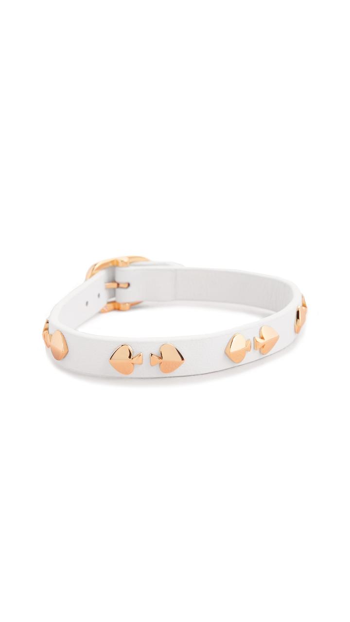Kate Spade New York Heritage Spade Studded Leather Bracelet