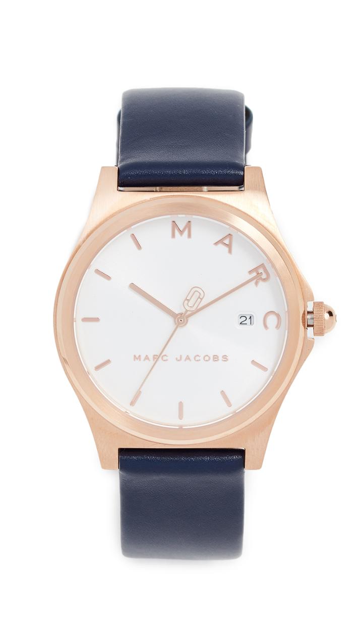 Marc Jacobs Henry Leather Strap Watch 38mm