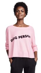 Wildfox Dog Person Monte Crop Sweatshirt