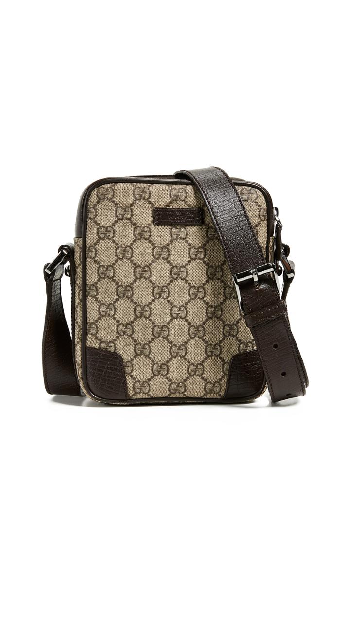 What Goes Around Comes Around Gucci Coated Canvas Cross Body Bag
