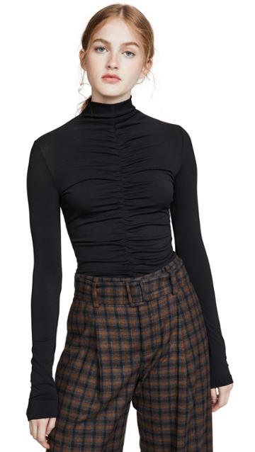 Proenza Schouler Pswl Long Sleeve Fitted Top