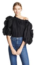 See By Chloe Combo Poplin Sleeve Blouse