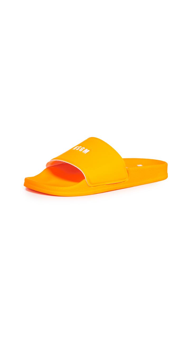 Msgm Micro Logo Pool Slide