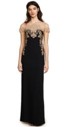 Marchesa Notte Stretch Crepe Grown