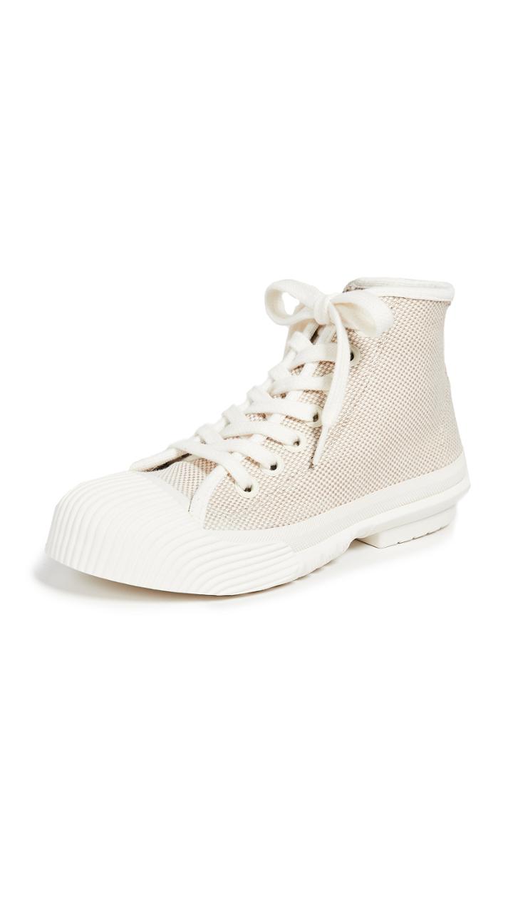 Tory Burch Cap Toe High Top Sneakers