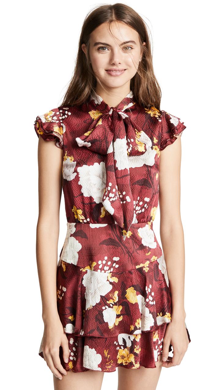 Alice Olivia Lashay Ruffle Dress