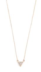 Adina Reyter 14k Gold Tiny Pave V Necklace