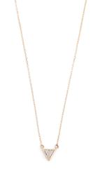 Adina Reyter 14k Gold Tiny Pave V Necklace