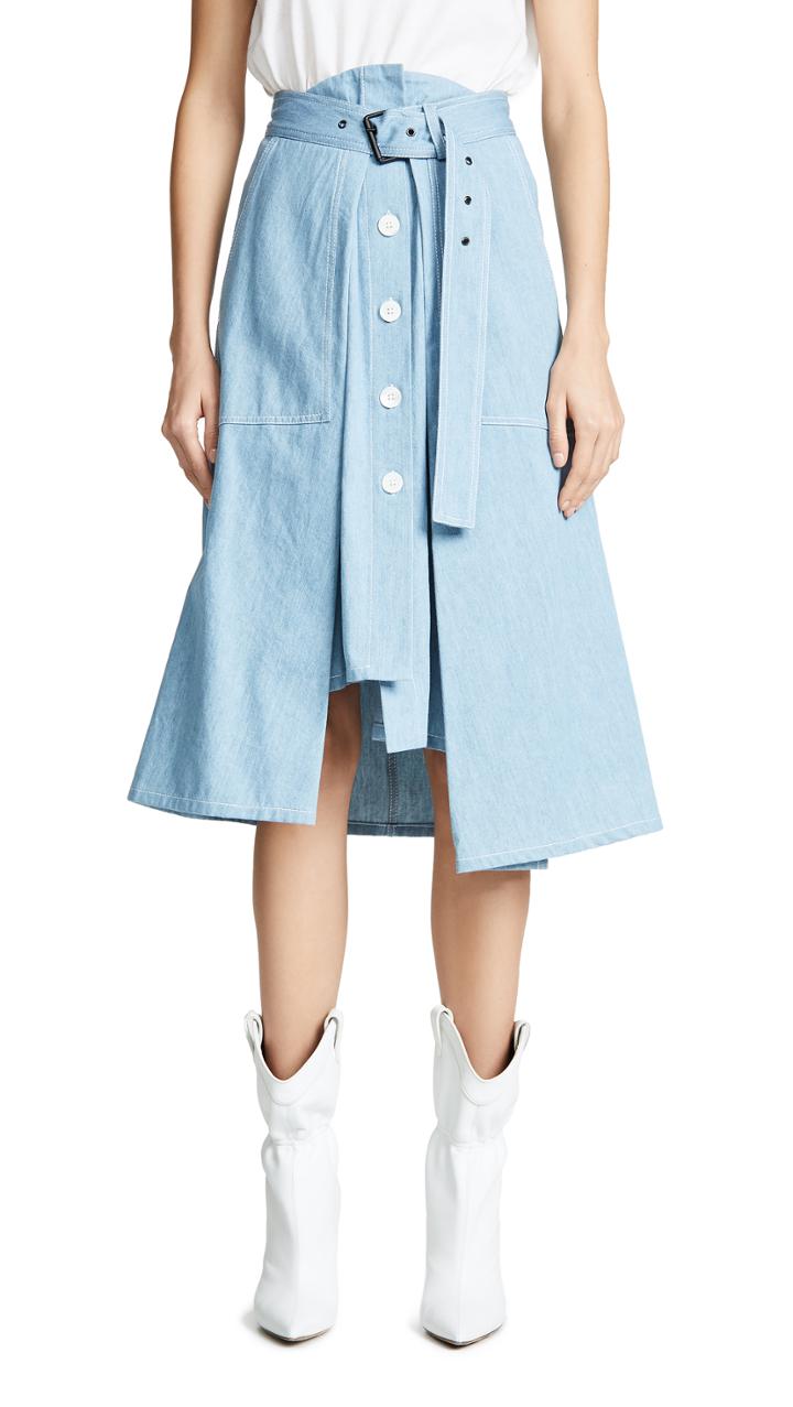 Colovos Tie Front Skirt