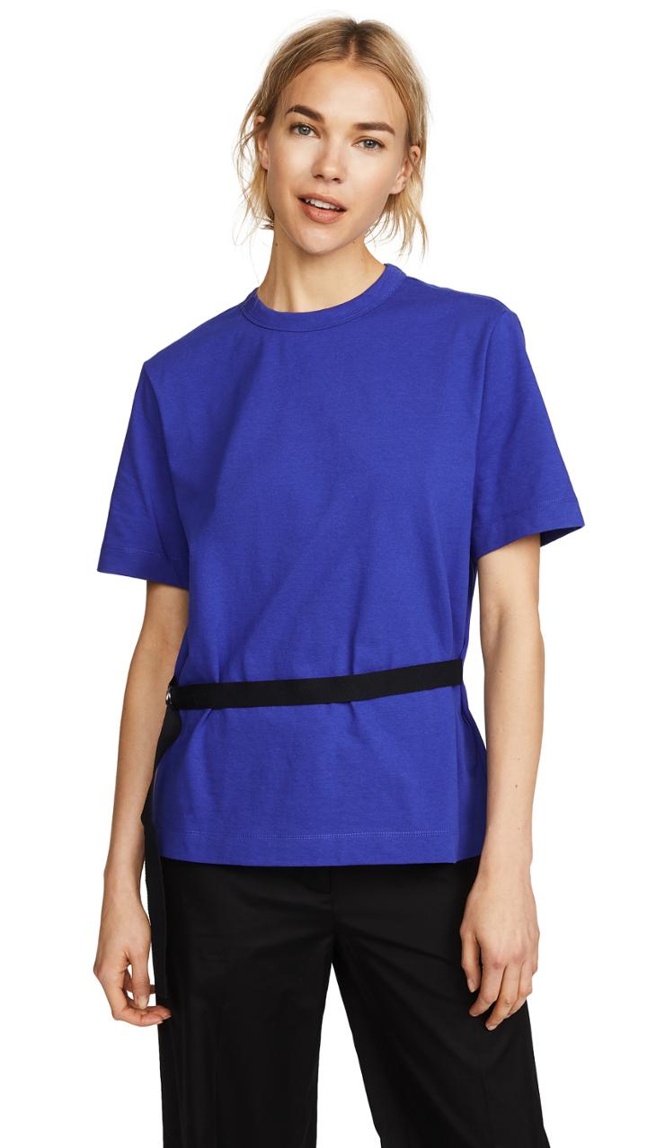 Joseph Crew Neck Strap Tee