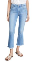 Paige Colette Crop Flare Jeans With Fray Hem