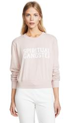 Spiritual Gangster Varsity Crop Crew Sweatshirt